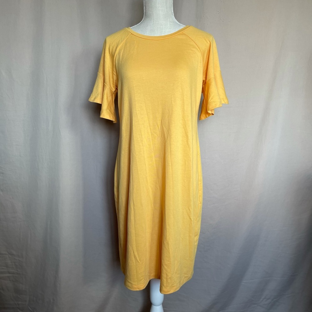 yellow shirt dress - size small